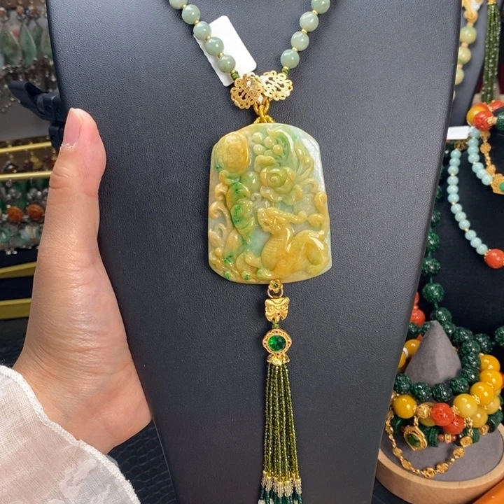 翡翠颈饰未镶嵌吊坠 福利