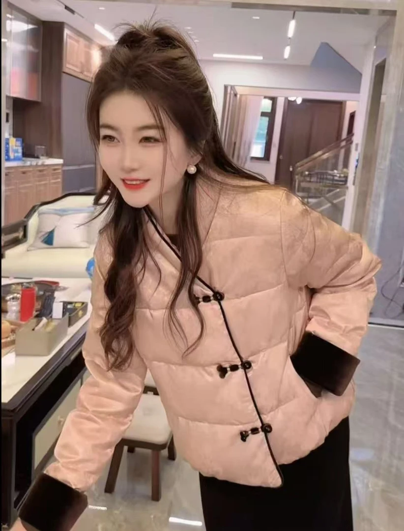 冬季新款棉衣女时尚短款百搭复古国风保暖秋冬立领休闲女士