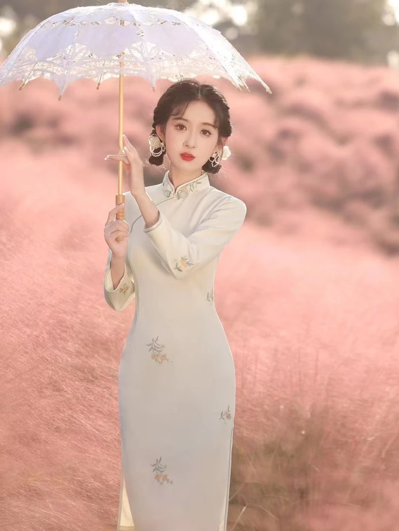 中国风旗袍10默认瑕疵！先选尺码再选编码 《款式以直播间为准！》