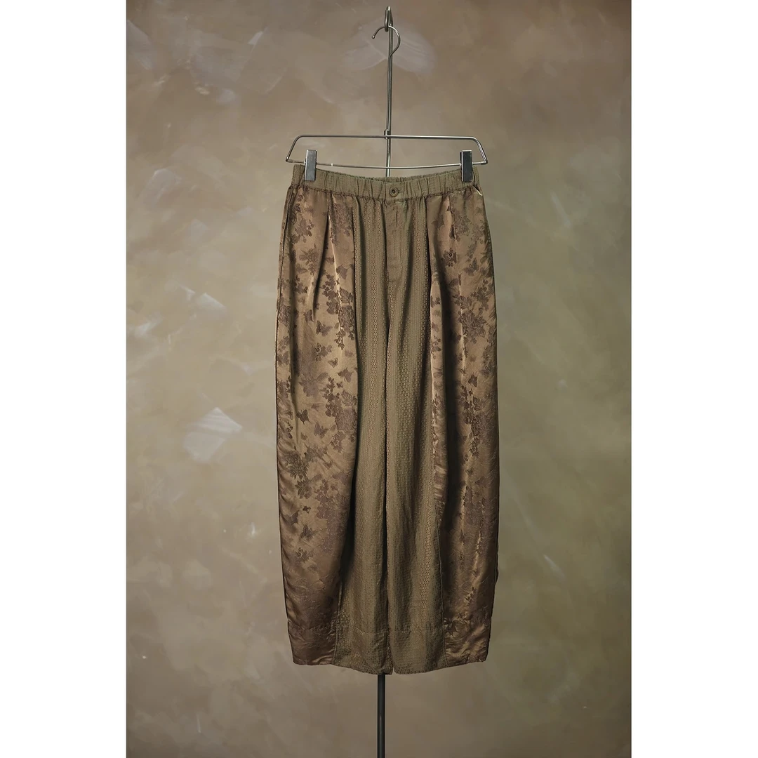 万物身客 垒·K070-2 提花阔腿裤 裤长95 腰围73