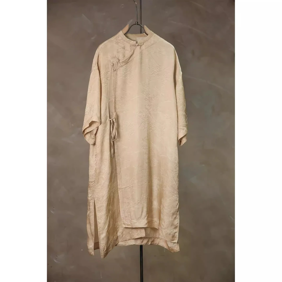 万物身客 几见·WT12112-1 新中式长衫国风清冷感 胸围134衣长109