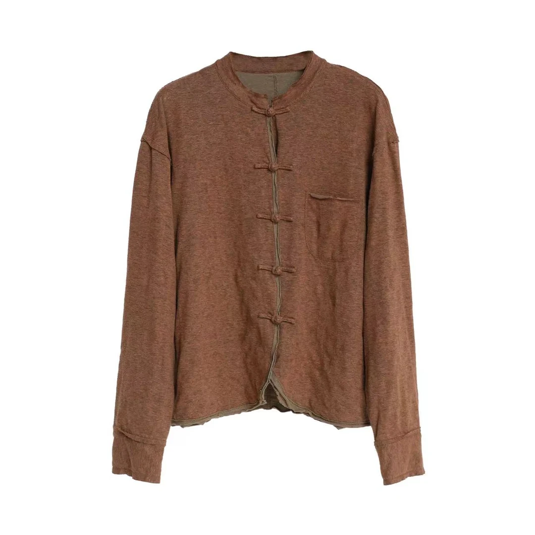 万物身客 几见 WT4306 休闲百搭短外套衬衫女 胸围108衣长59