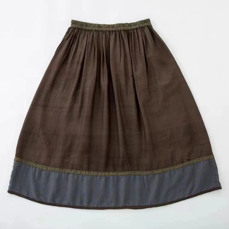 万物身客 垒·Q725 拼接半裙