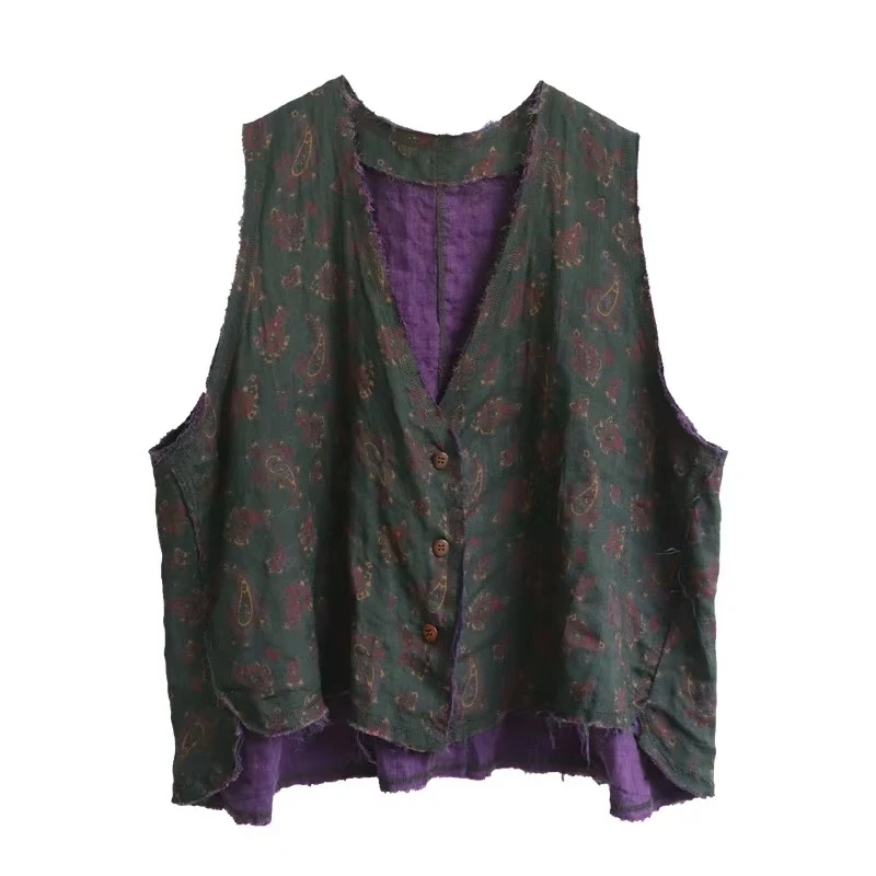 万物身客 左岸Z21SS6003 毛边马甲