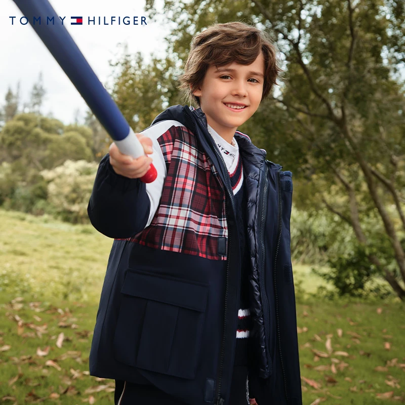 Tommy童装商场同款保暖户外秋冬款时尚百搭羽绒服KB0KB08568