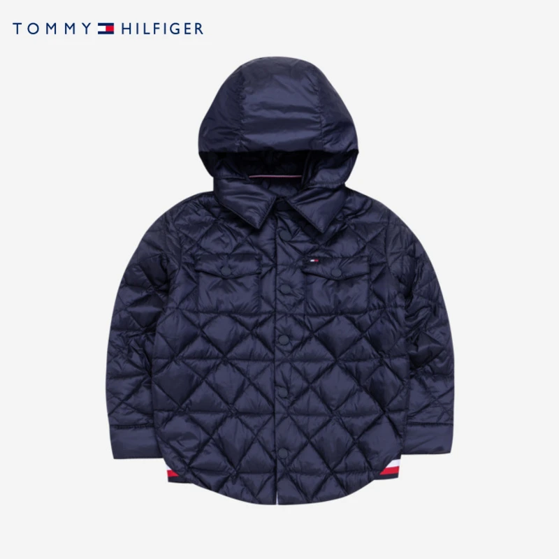 Tommy Hilfiger童装男童休闲超轻羽绒服THB-DC-23C010