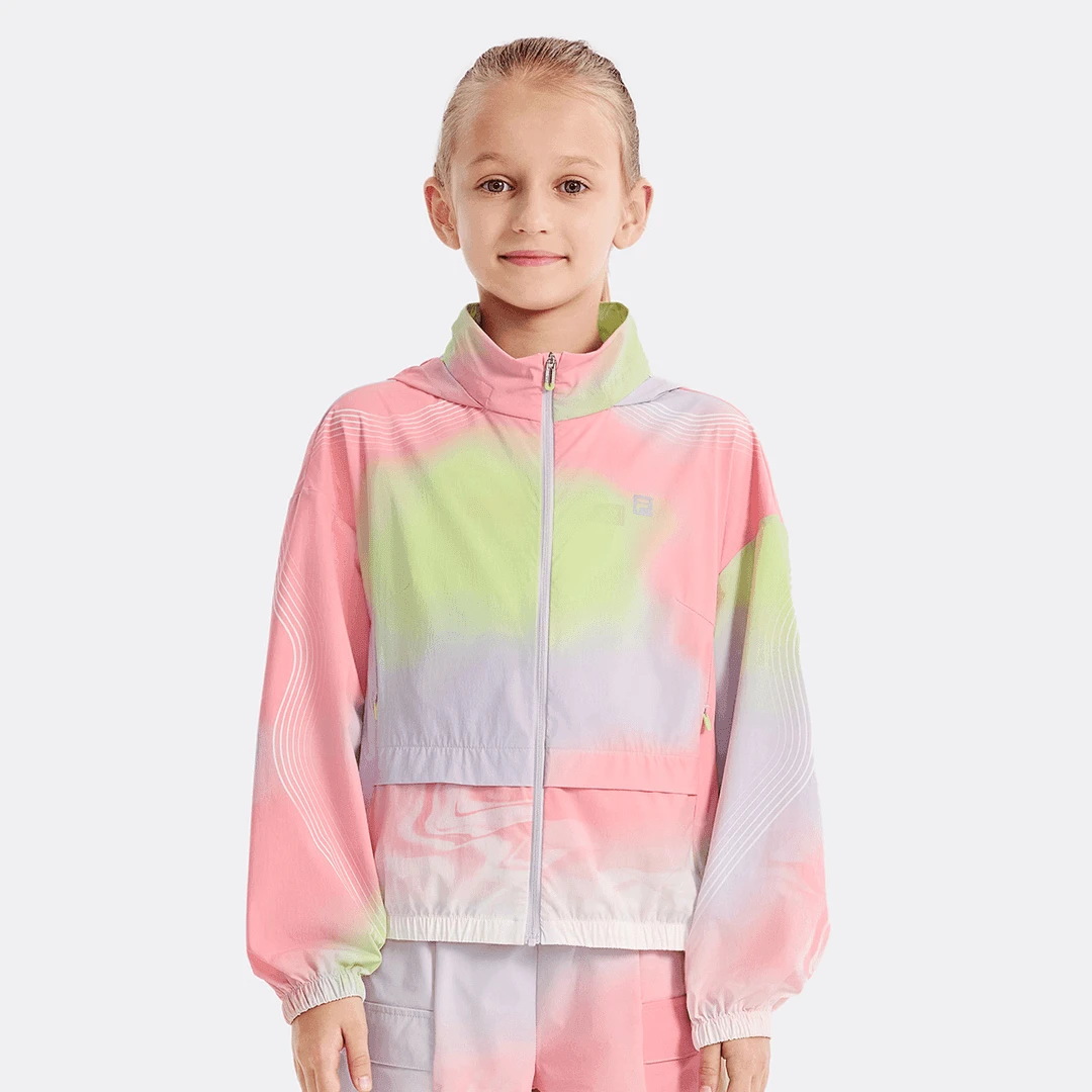 FILA斐乐儿童【凉感外套】夏季女童百搭清凉时尚透气上衣K12G433708