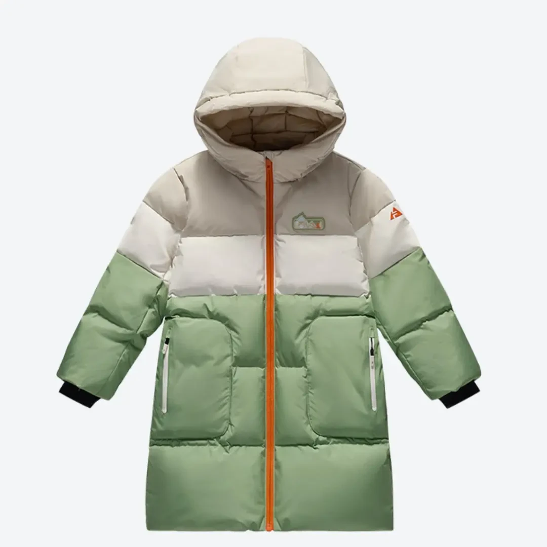FILA/斐乐儿童【羽绒服】冬女小童保暖舒适运动长款外套K11G443907F