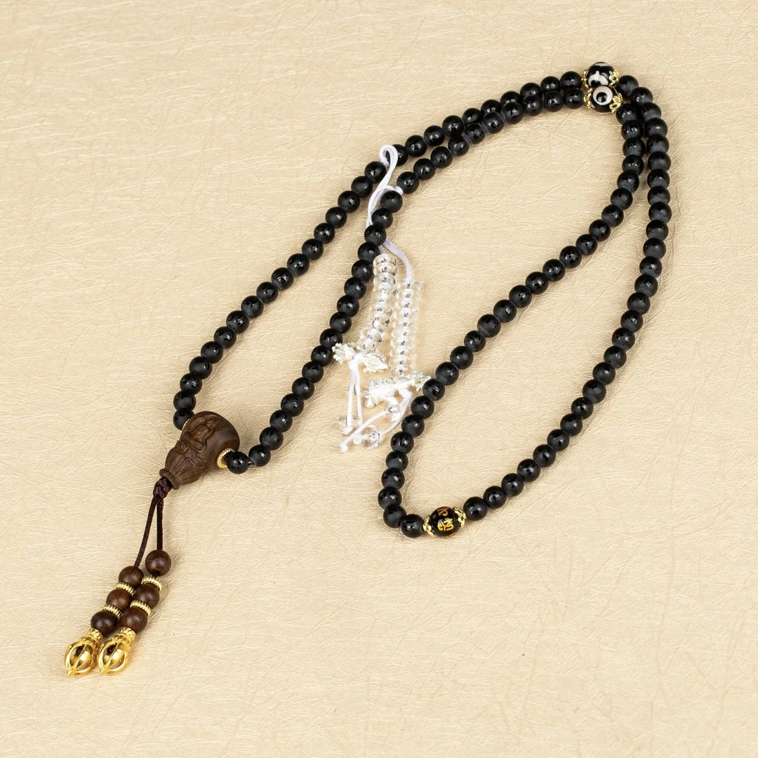 六字珠串108-与实物略有差异介意者慎拍