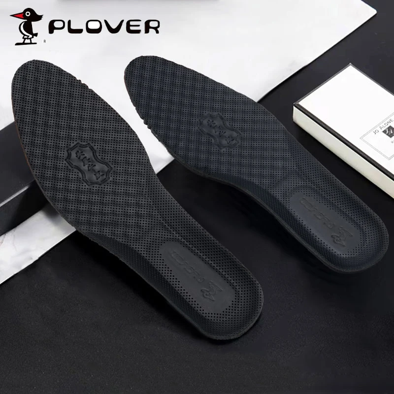 PLOVER原装头层皮鞋垫春季柔软吸汗保暖款男士加厚软底