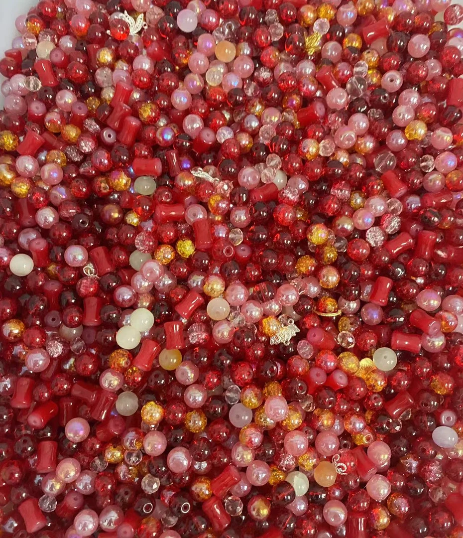 飞天敦煌混锅琉璃珠珠混装DIY半成品手工百搭款式方便