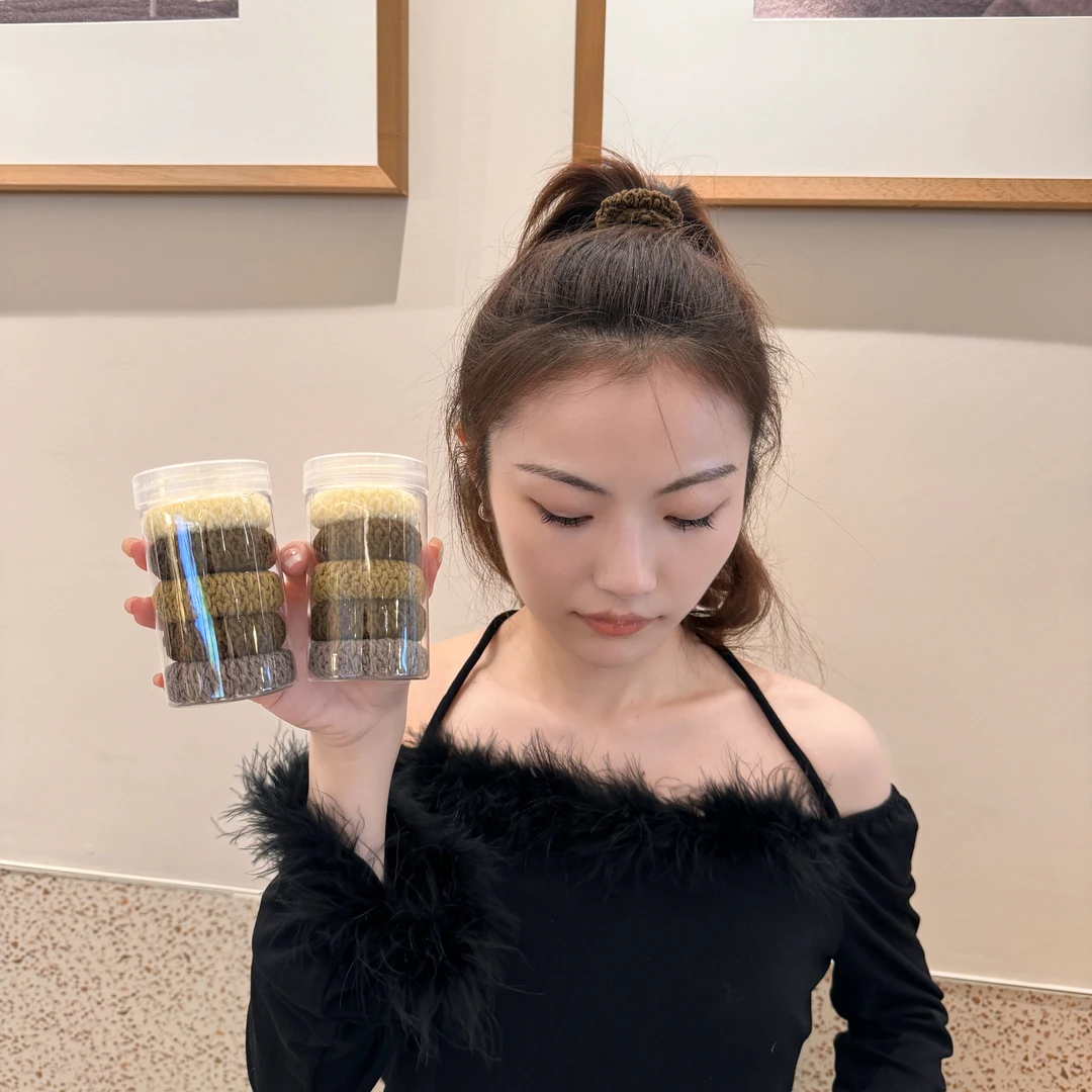 升级版加宽加粗高弹力发圈简约不伤发耐用高马尾头绳