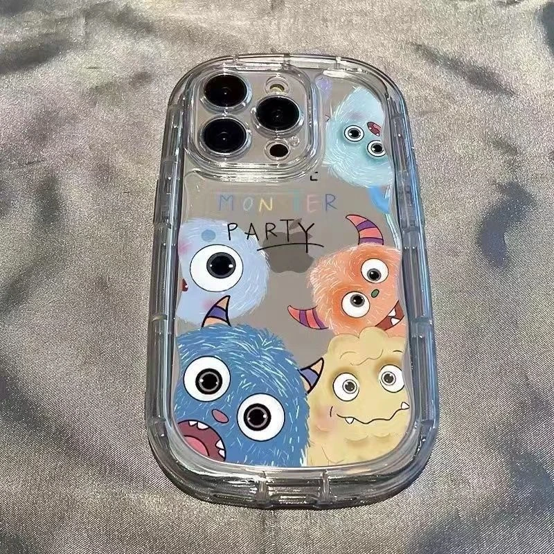 肥皂小怪兽苹果13手机壳iPhone11可爱14plus/12promax全包7/8PLUS