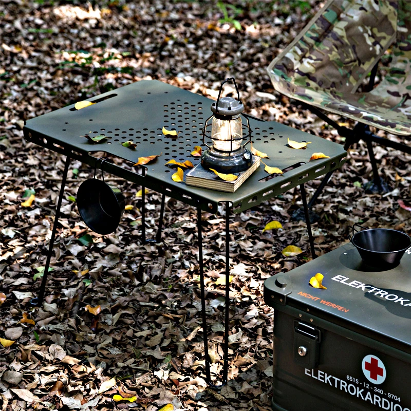 WARCHIEF/酋长战术折叠桌户外露营桌子便捷轻便携带牢固军绿卡其