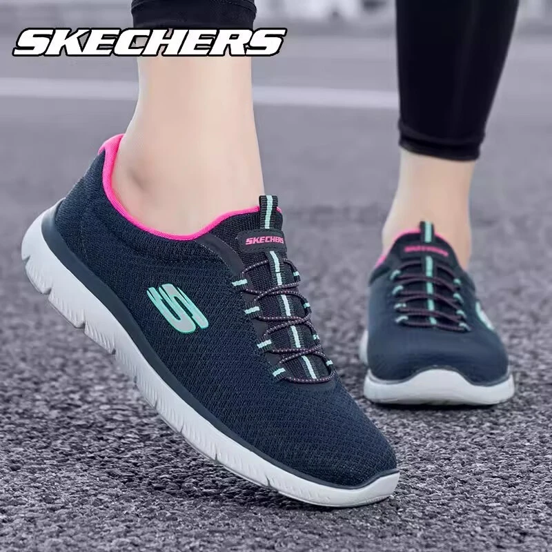 SKECHERS/斯凯奇女鞋健步秋季新款网面运动鞋轻便软底休闲妈妈鞋