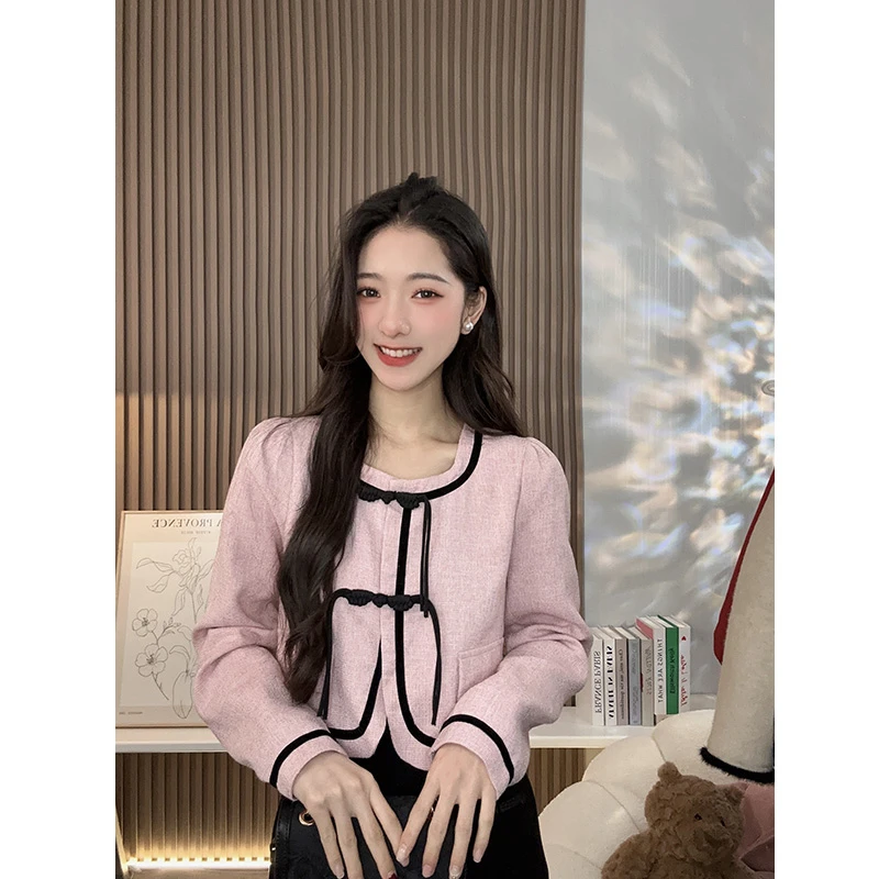 【新中式】高级感春季小香风外套+国风洋气减龄半身裙