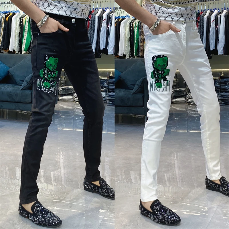 【也许家】新品男士春夏欧货修身弹力小脚牛仔裤GZ606
