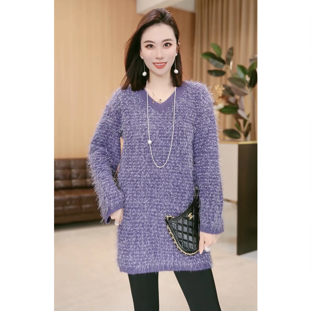 林果&季得 【漂亮天赋】时尚减龄气质百搭女士长袖款毛衣