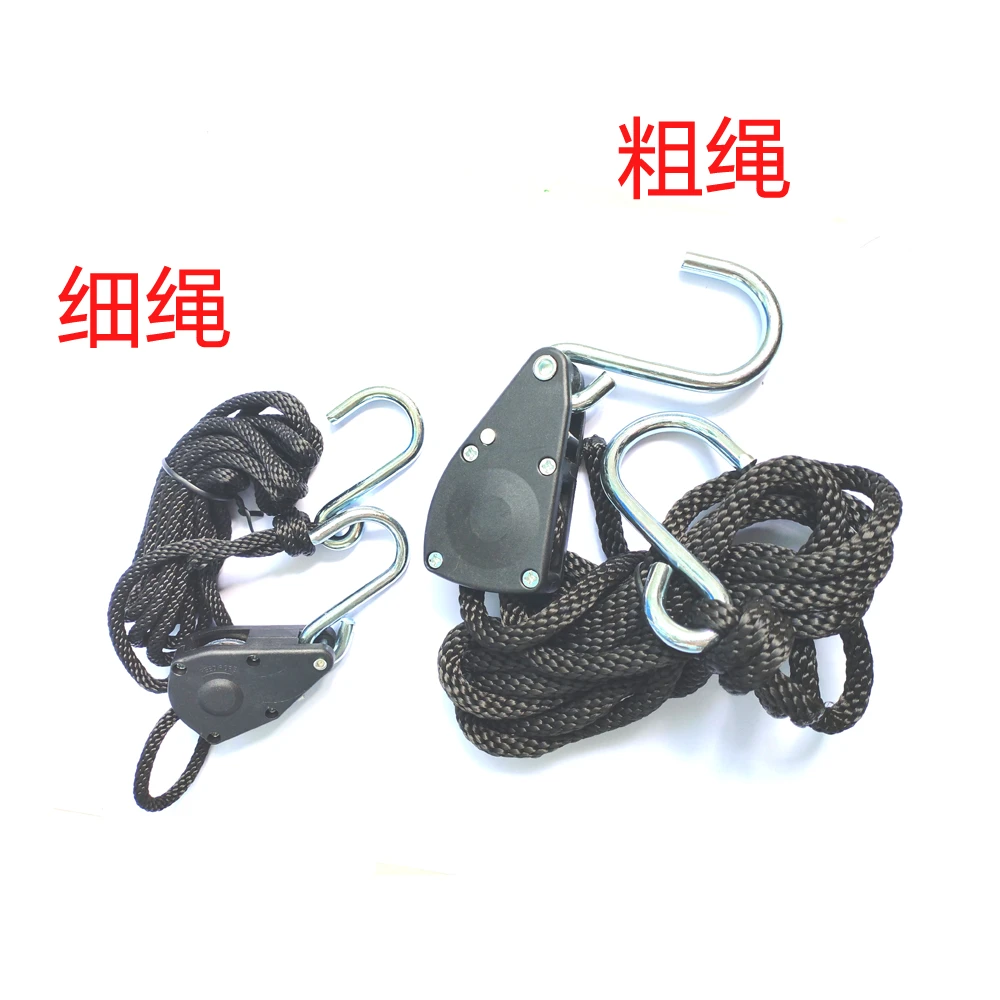1/4镀锌S钩金属轮加粗挂绳升降挂绳升降挂钩帐篷灯挂绳吊绳
