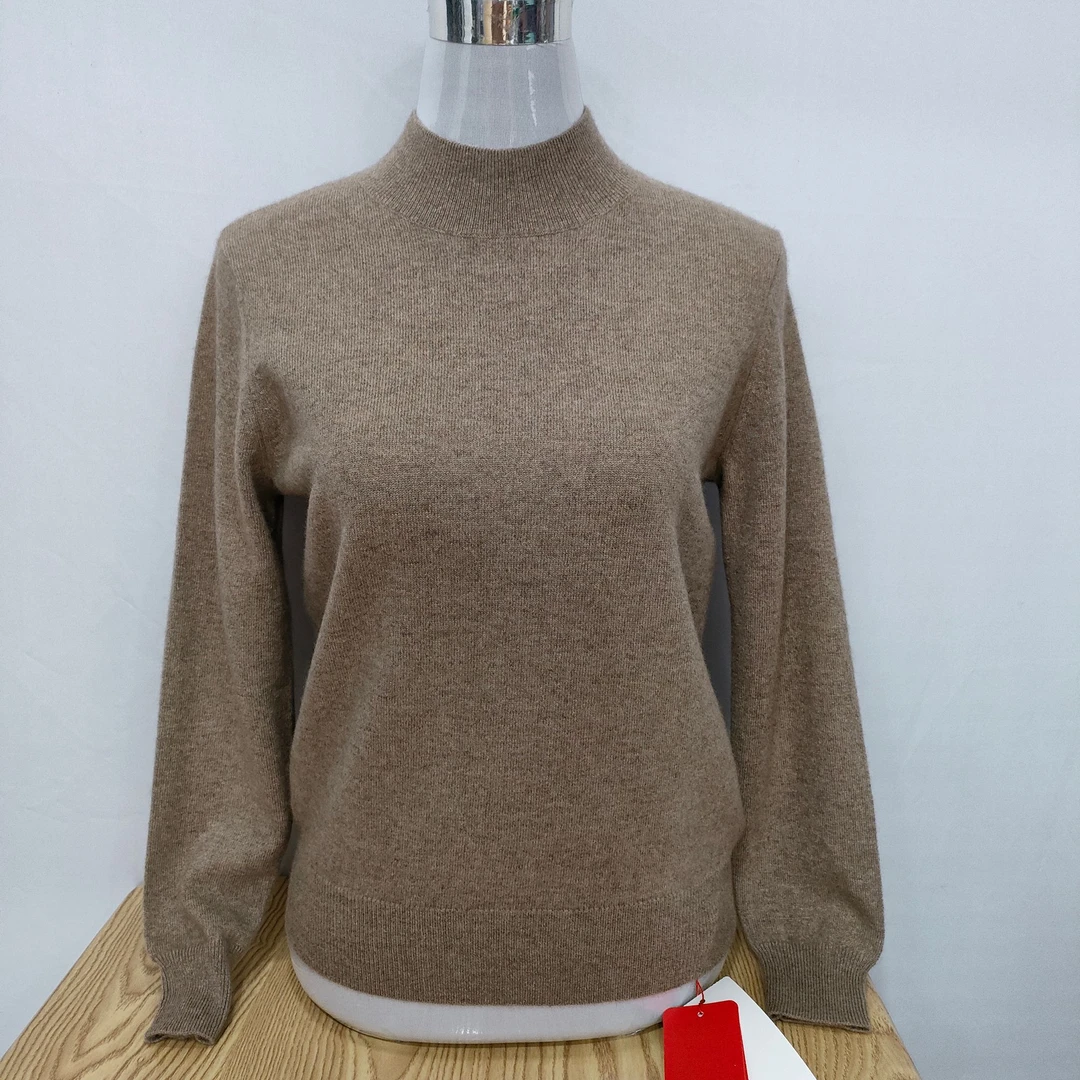 半高套头羊绒衫云感软糯让你穿上不想脱的感觉承包你整个秋冬