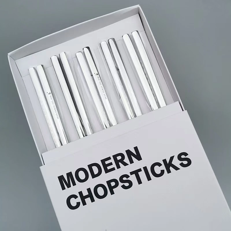 2424  5双装316不锈钢防烫防滑耐高温筷子