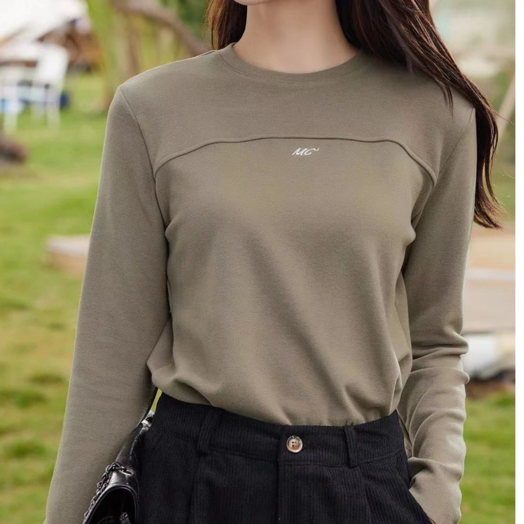 4391 美娜舒丹长袖 秋冬保暖半高圆领秋冬新款打底衫