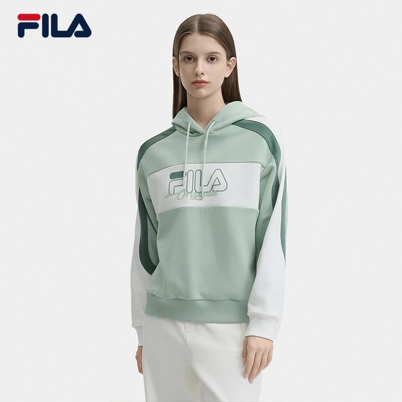 Fila/斐乐女款户外运动健身卫衣户外保暖休闲百搭舒适F11W449214F