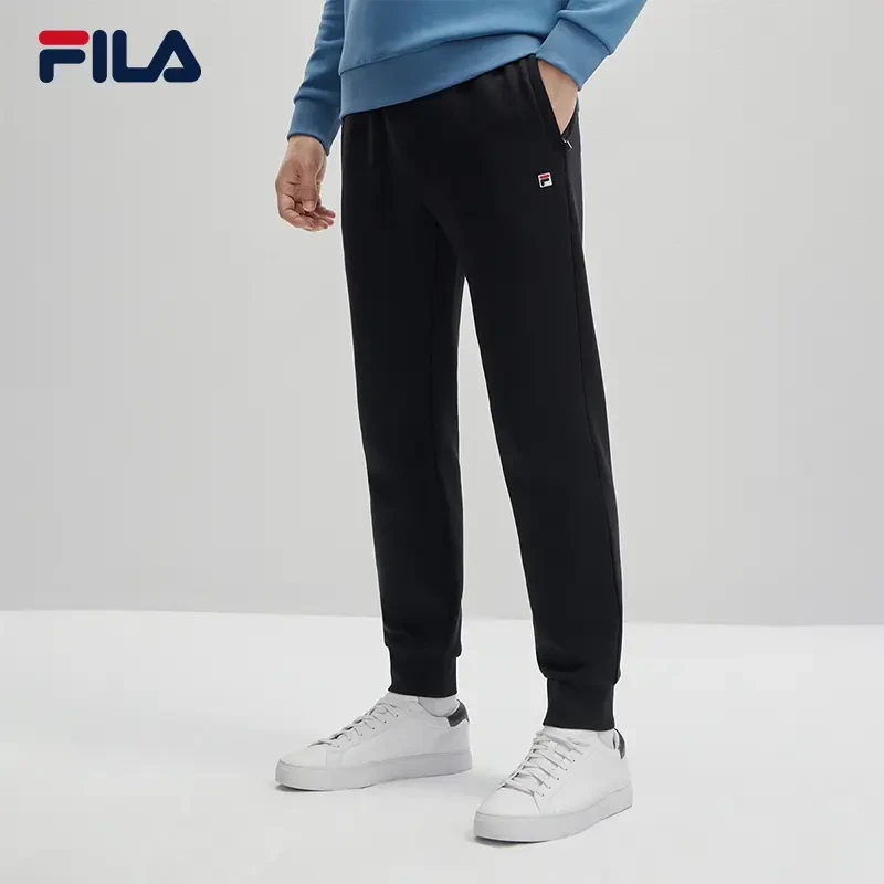Fila/斐乐男士【莱赛尔保暖束脚休闲裤】秋冬商务裤F11M341602F