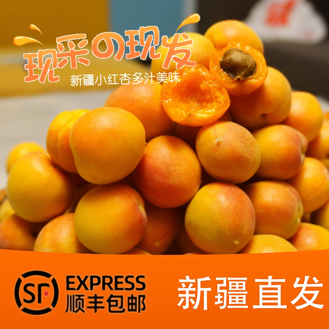 【新疆直发】新疆小红杏吊干杏爆甜多汁果香浓郁现摘现发空运包邮
