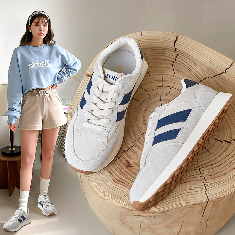 ZHR则则厚底休闲鞋2025春季男女同款百搭爆款复古运动鞋情侣潮鞋