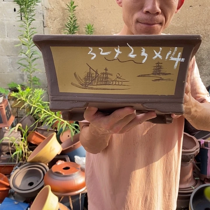 红陶20CM（含）-50CM（不含）花盆架飞机的时候