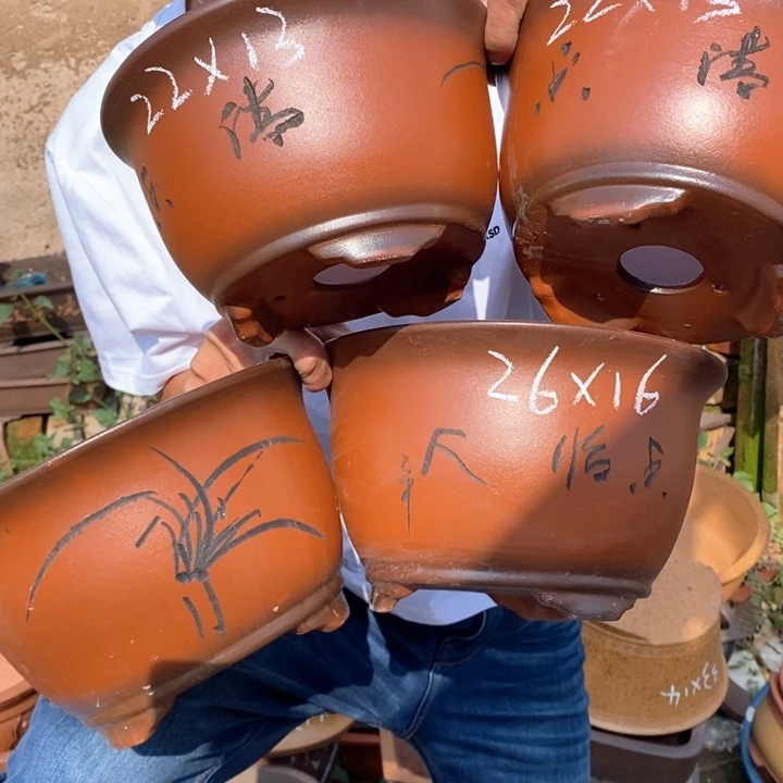 红陶20CM（含）-50CM（不含）紫砂花盆