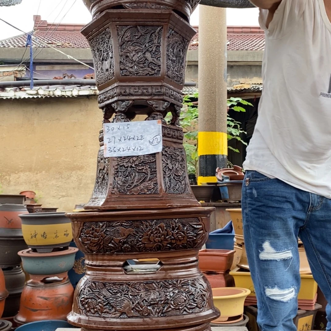 红陶20CM（含）-50CM（不含）紫砂花盆里面