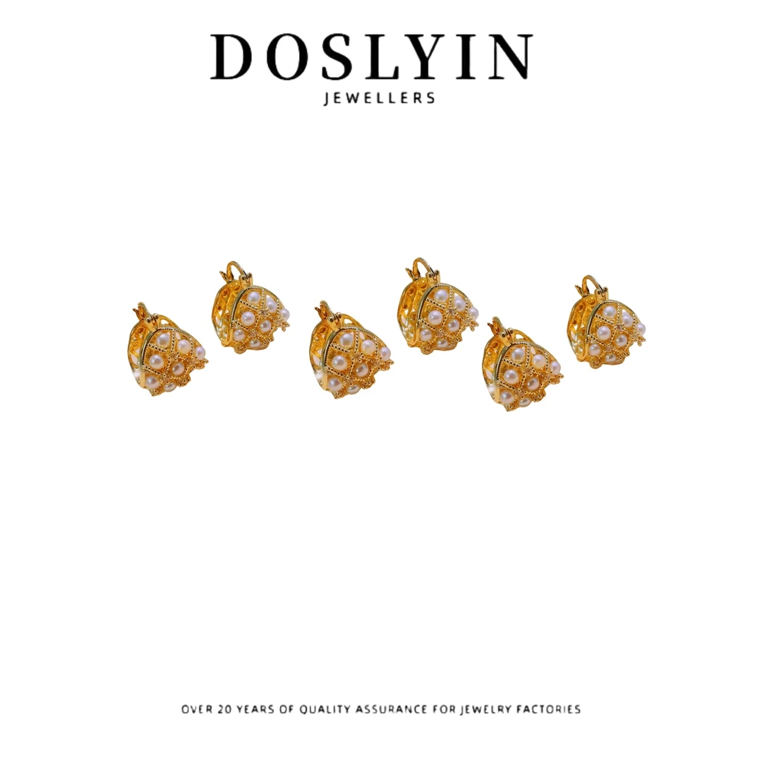 【Z199】简约珍珠银针耳环气质甜美设计感小众耳饰 多样性发一