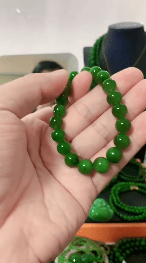 【闪购商品】和田玉（碧玉）手链未镶嵌10