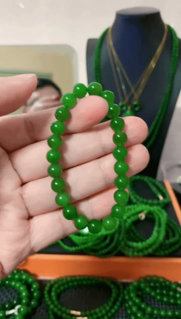 【闪购商品】和田玉（碧玉）手链未镶嵌8