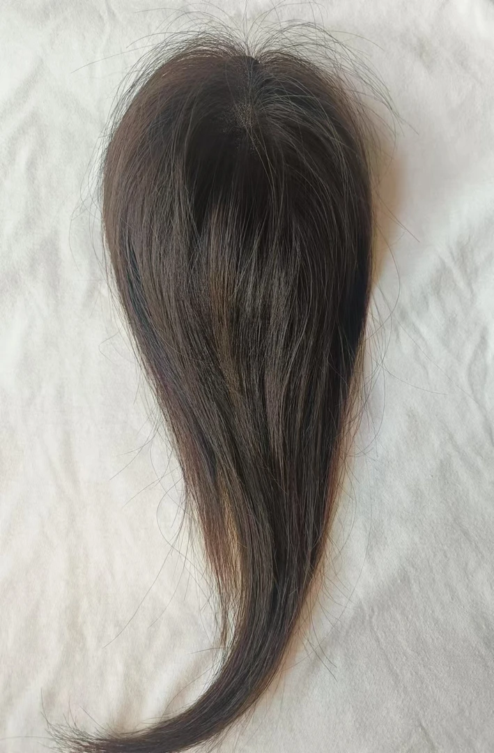 蝶型假发(修饰脸型)手工隐形补发真发