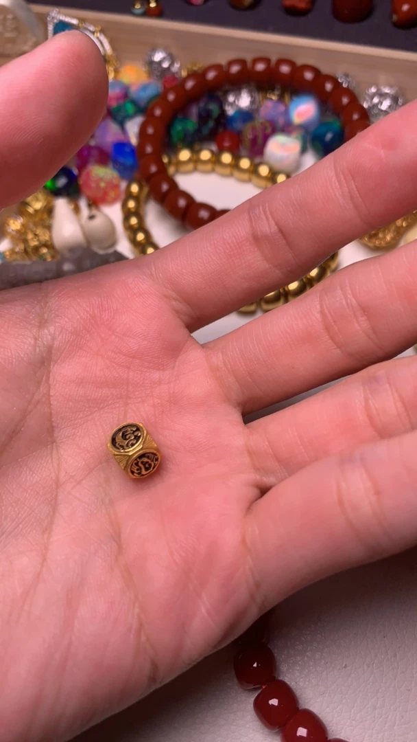 925银银制品 22号银饰六方一个配饰9mm