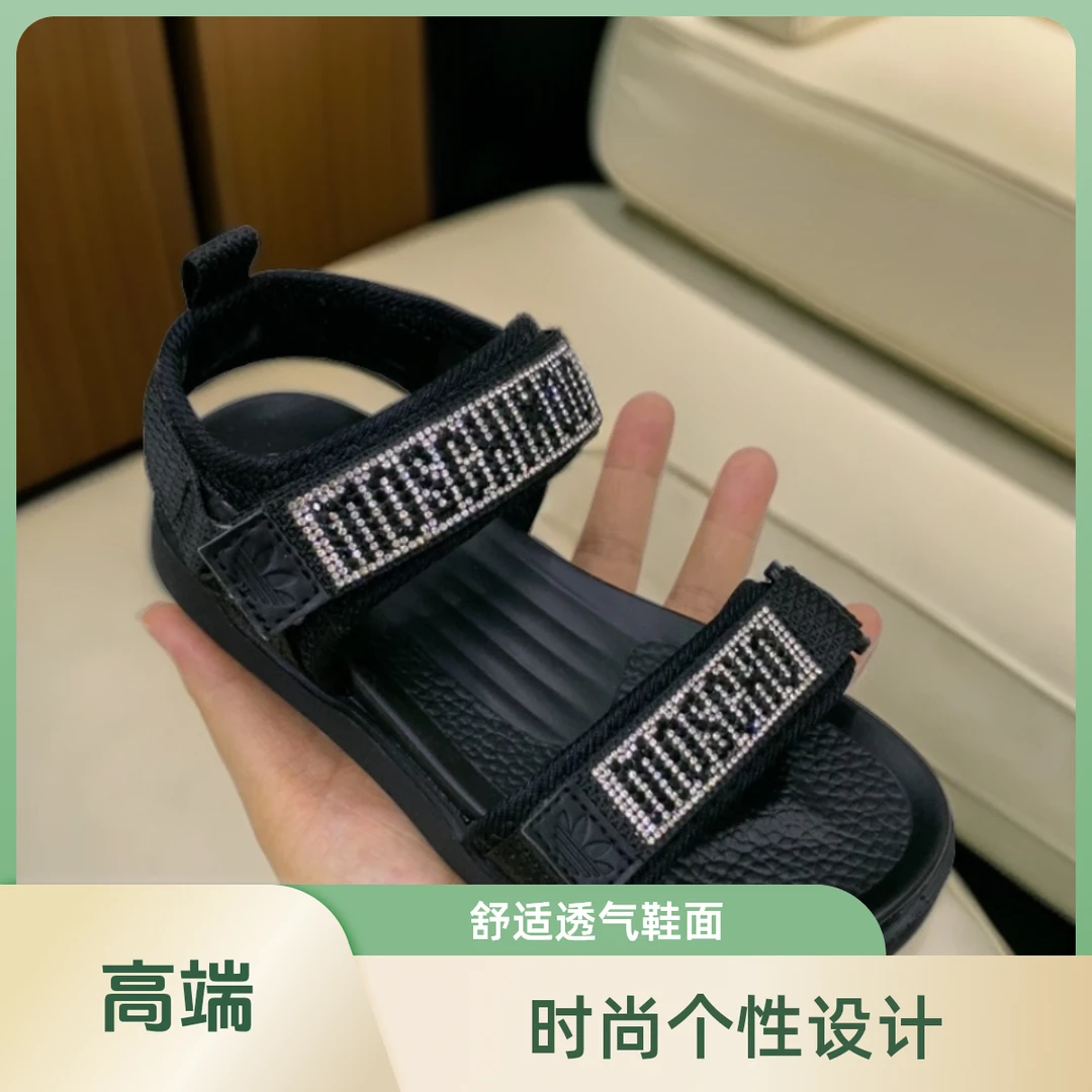 凉鞋时尚童鞋休闲个性夏季沙滩鞋舒适女鞋透气鞋魔术贴软底女童