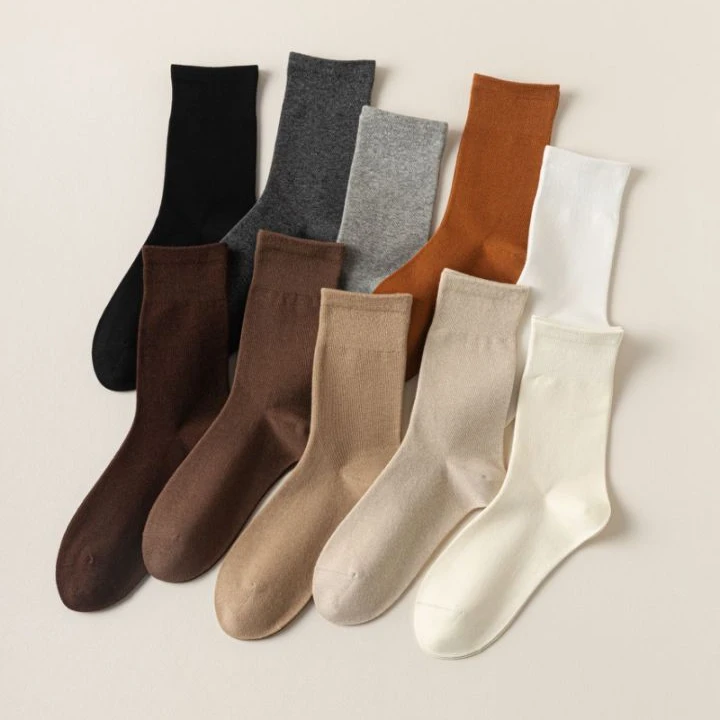 冬季新款保暖深色系舒适堆堆袜W6028