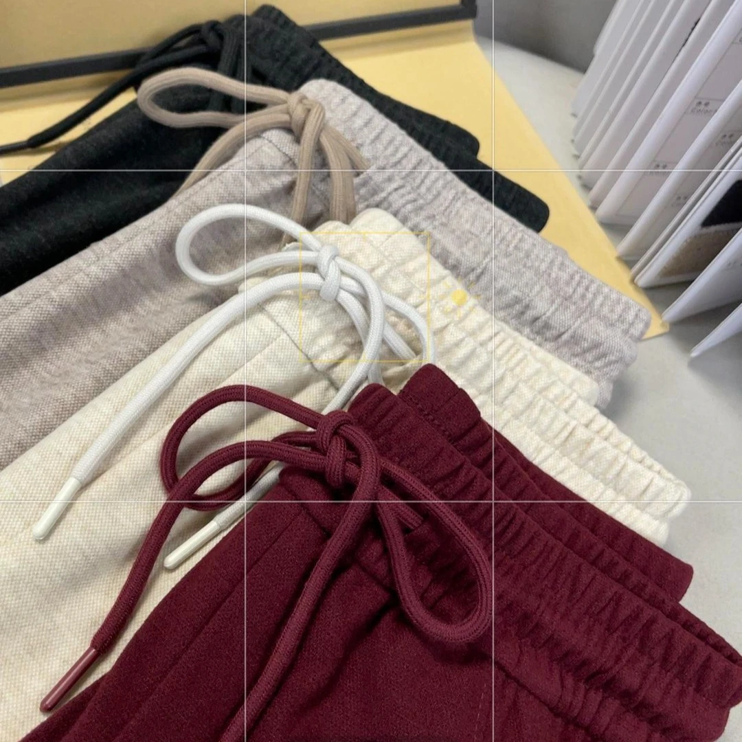 【加绒700克】内里全包边羊绒加厚紫薇阔腿裤直筒裤高腰秋冬窄版女