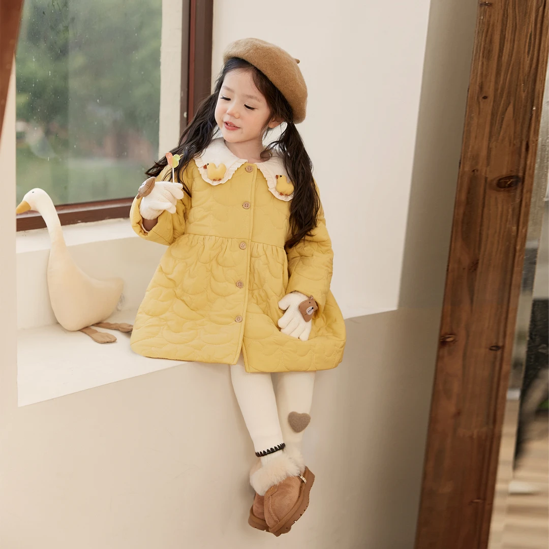 小O宝Okids童装 宝宝棉服外套女甜美冬季婴儿棉衣外套OLW94194