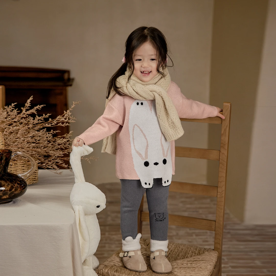 小O宝Okids童装 宝宝毛衣冬新款休闲百搭动物造型毛衣 YDD328302