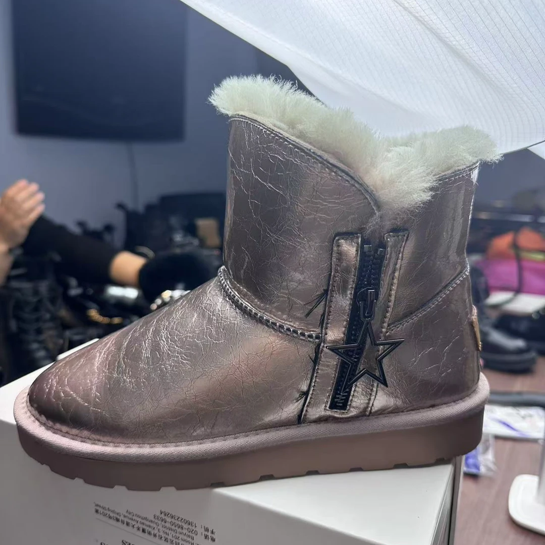 直播选款时尚皮鞋休闲鞋运动鞋雪地棉