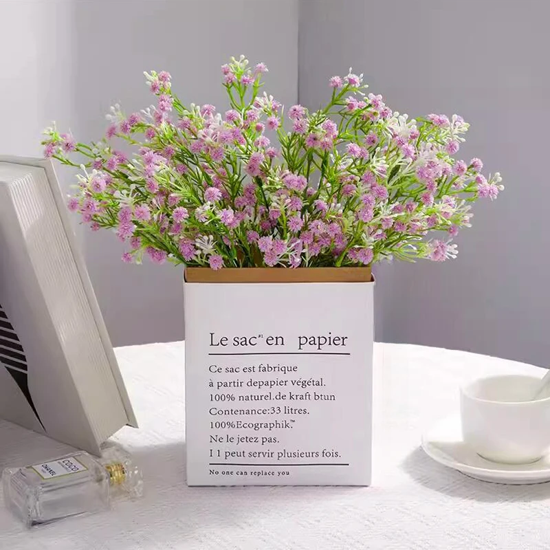 满天星仿真花摆设干花装饰花卉高档花束塑料花摆件花艺蓝假花绿植