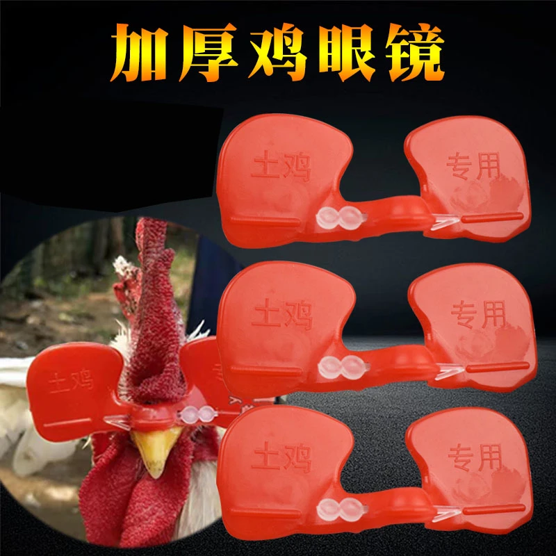 防啄型鸡眼镜中号大号鸡眼睛 山土鸡眼罩 鸡眼镜栓子 养鸡用品