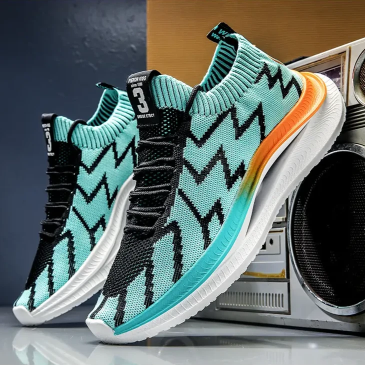 冰能量#叶子1088春夏季男鞋潮流休闲减震软底情侣运动跑步鞋百搭