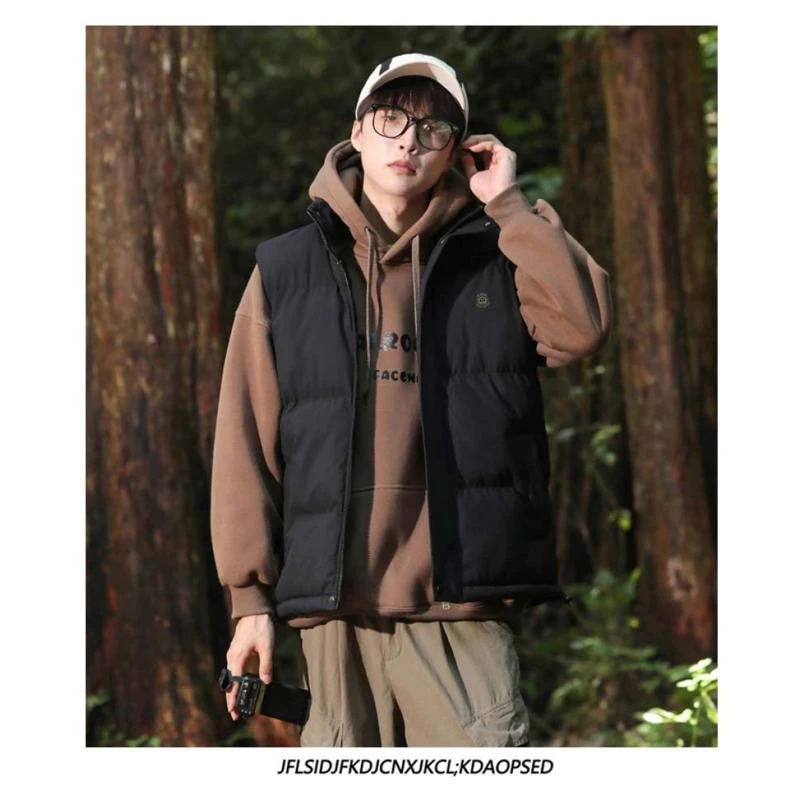 秋冬男士时尚百搭立领保暖马甲  5601