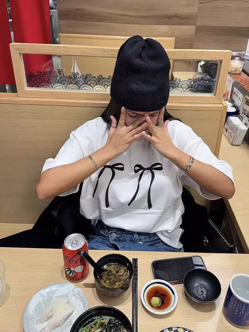 新款夏季简约休闲百搭印花短袖T恤#604潮流时尚情侣半袖圆领个性