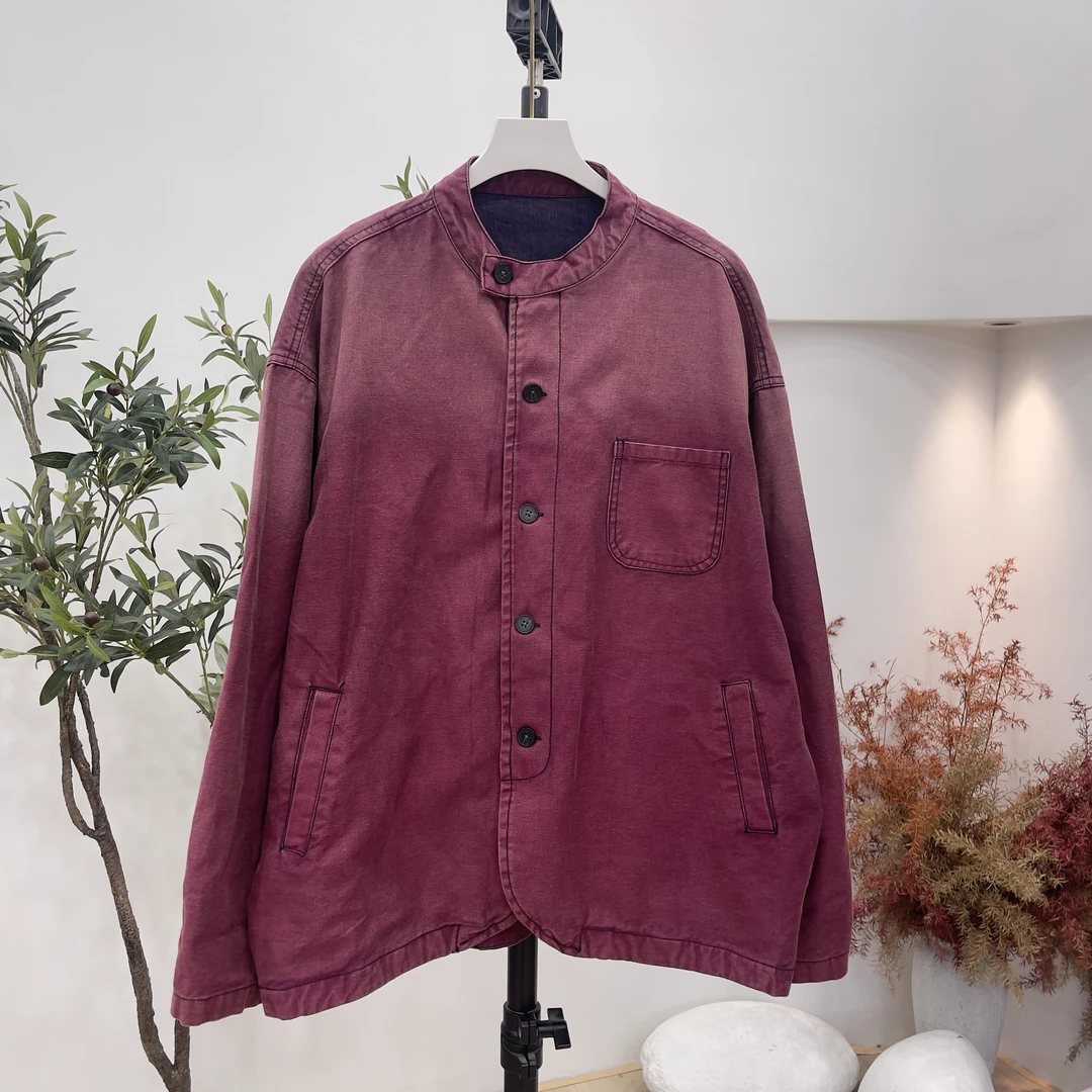 928欧货爆款圆领牛仔外套女